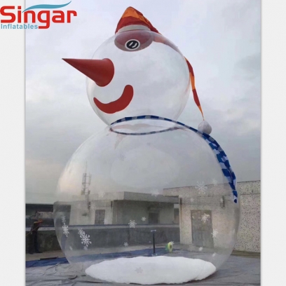 5m(16.4ft)Big inflatable snowman diaplay globe for christmas