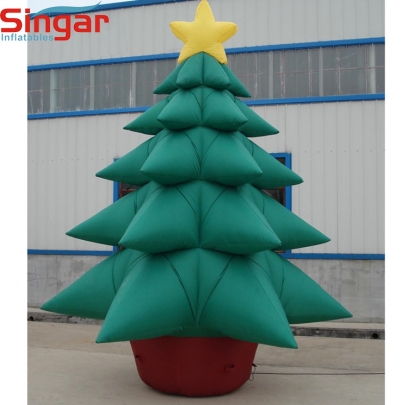 5m(16.4ft) big decorative inflatable christmas tree for outdoor promotion